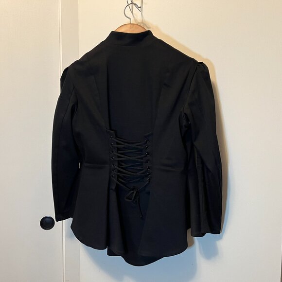 Laura Byrnes Vintage Corset Jacket - Black 2X - Picture 2 of 5
